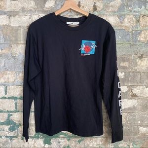 Long sleeved Graphic Cotton Boyfriend Tee